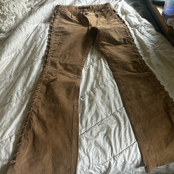 Suede y2k vintage mudd pants - Picture 2 of 6
